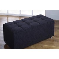Chenille Cubed Ottoman Storage Box