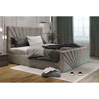 Plush Velvet Bed with Storage