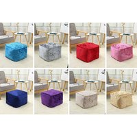 Crushed Velvet Squared Bean Bag