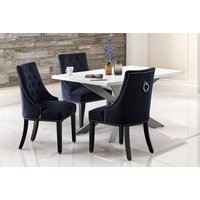 Cheshire Velvet Chair with Knocker Back