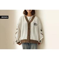 Unisex A UK10 Taylor Swift knitted cardigan, brown | Wowcher