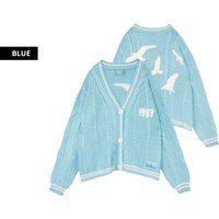Unisex A UK6 Taylor Swift knitted cardigan, blue | Wowcher