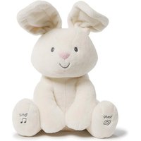Peek-a-Boo Interactive Singing Rabbit Plush Toy - Battery-Operated, Ages 3+, Soft Cuddly Bunny | Wowcher