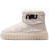 Miu Miu Women's Ankle-Length Fur-Lined Boot, UK3.5-4, Black | Wowcher