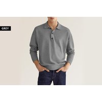 A 2XL men's grey polo shirt | Wowcher