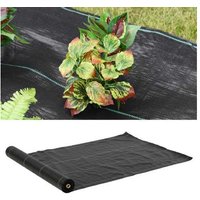 Heavy-Duty Weed Barrier Landscape Fabric - 1m x 50m, High-Density Woven, Easy-Cut Planting Lines | Wowcher