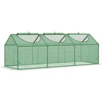 PRICE DROP! 180x60x60cm Small Walk-In Greenhouse with PE Cover - Weatherproof, Steel Frame, Compact Storage Solution | Wowcher