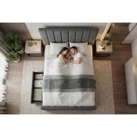 Luxury Rio Divan Bed: Memory Foam Mattress & Optional Storage Drawers - 6 Sizes & 10 Colours | Wowcher