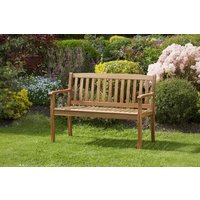 Acacia Wood Outdoor Garden Bench - Weather-Resistant, Eco-Friendly, 2-Seater | Wowcher