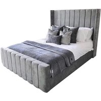 Elegant Winged Panel Bed Frame & Base | Wowcher