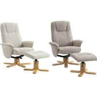 EARLY BIRD! Waterford Swivel Recliner Chair with Footstool - Modern Home Comfort | Wowcher