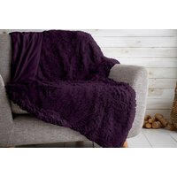 Plush Fleece Sofa Throw Blanket - 150cm x 200cm, Double-Sided, Ultra-Soft, Machine Washable | Wowcher