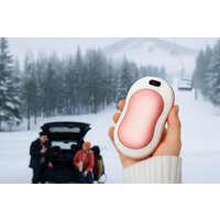 4-in-1 USB Rechargeable Aluminium Hand Warmer & Power Bank - Portable, Multi-Function, 10000mAh | Wowcher