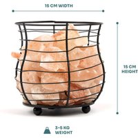 Myga Hand-Carved Himalayan Salt Table Lamp - Ambient Wellness Lighting, Eco-Friendly, Unique Glow | Wowcher
