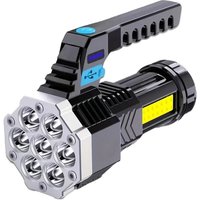Handheld Rechargeable LED Flashlight - Portable, High-Brightness, Waterproof Torch | Wowcher