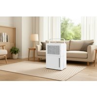 Energy Efficient 12L/Day Kitchen Dehumidifier - Continuous Drying, Auto Mode, Sleek White | Wowcher
