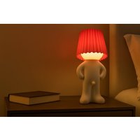 Novelty Shy Man LED Table Lamp - Eight Colour Options, Modern Art Deco Style | Wowcher