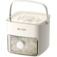 Easy Press Ice Cube Maker Tray - Compact, Mess-Free 48-Cube Kitchen Appliance | Wowcher