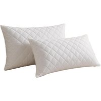 Luxury Quilted Memory Foam Hotel-Style Pillows - 2, 4, 8 or 12 Pack, Breathable & Supportive | Wowcher