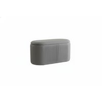 Modern Pleated Velvet Storage Ottoman with Spacious Hidden Compartment | Wowcher