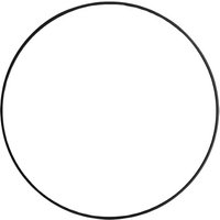 Modern Nordic Round Bathroom Mirror with Defogging Feature & Black Frame | Wowcher