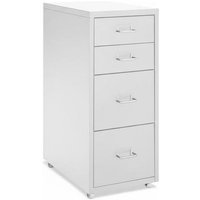 Vertical File Cabinet with Wheels and Smooth Sliding Drawers | Wowcher