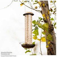 Weather-Resistant Mealworm & Suet Bird Feeder - Durable Zinc & Brass, Songbird-Friendly | Wowcher
