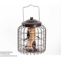 Squirrel-Proof Bird Feeder - Weather-Resistant Steel, Hygienic, 500g Seed Capacity | Wowcher