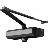 Automatic Aluminium Alloy Door Closer - Black Finish | Wowcher