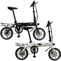 eelo Explorer Folding Electric Bike with Optional LED Backpack and Transport Bag - Black or White | Wowcher
