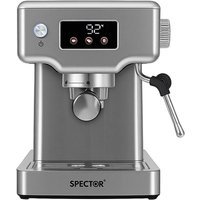 Spector 20 Bar Stainless-Steel Espresso Machine With LCD Touch Control - Silver | Wowcher