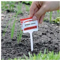 Garden Essentials Heavy-Duty Plastic T Plant Labels - 12.5cm, Weatherproof, Reusable, Pack of 10 | Wowcher