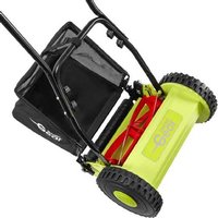 Manual Push Roller Lawn Mower - Fixed Blade, Eco-Friendly, 30cm Cutting Width | Wowcher