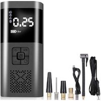 Portable Digital Air Compressor Tire Inflator - Smart AI Display, Overheat Protection & Multi-Use Pump | Wowcher