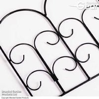 Powder-Coated Steel Scalloped Garden Border Edging - Durable Metal Landscape Border | Wowcher