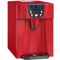 3L Red Ice Maker & Water Dispenser - Rapid 12kg/24H Output, Compact Countertop Kitchen Appliance | Wowcher