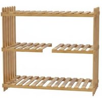 Adjustable Bamboo Plant Stand with Tiered Shelves | Wowcher