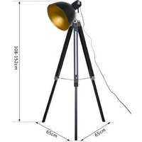PRICE DROP! HOMCOM Industrial Floor Lamp - Modern Standing Light, Sturdy Metal, Statement Style | Wowcher