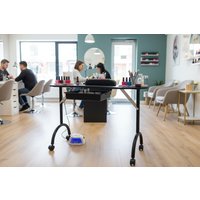 RayGar Folding Manicure Table - Portable Bedroom Workstation with Storage, 2 Colours | Wowcher