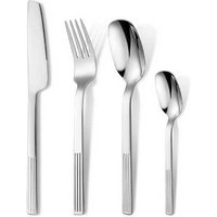 24-Piece Stainless Steel Cutlery Set - Modern Square Head, Dishwasher-Safe Steak Knife & Fork Tableware | Wowcher