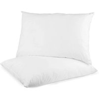 Luxury Goose Feather & Down Pillows - Soft, Breathable, Machine Washable - Pack of 2 or 4 | Wowcher