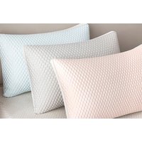 Ice Silk Cooling Bed Pillow - Breathable, Ergonomic Support, 3 Sizes & Colours | Wowcher