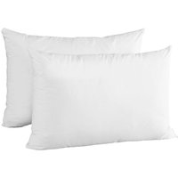 PRICE DROP! Luxury Hotel Quality Hypoallergenic Pillows - Extra Filled, Machine Washable, Plain or Stripe Finish | Wowcher