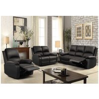 PRICE DROP! Modern Faux Leather Reclining Sofa Set - 3+2+1 Seater Corner Recliner, Multiple Colours | Wowcher