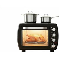 35L Mini Oven All-in-One Cooker with Dual Hot Plates | Wowcher