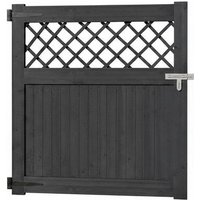 Rhombus Lattice Design Wooden Garden Fence Gate | Wowcher