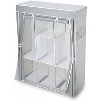 Portable Wardrobe with Shelves and Non-Woven Fabric Cover | Wowcher