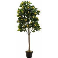 120cm Artificial Lemon Tree with Foliage | Wowcher
