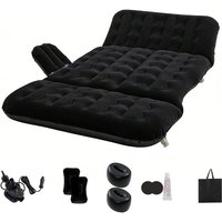 Car Backseat Inflatable Air Mattress with Pump, Pillows & Footrests | Wowcher