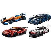Classic Racing Sports Car Brick Building Kit, Up to 1,677 pieces - 4 Options | Wowcher